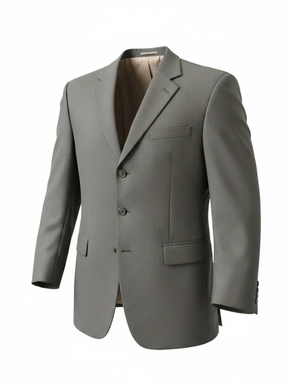 Andrew Fezza Men’s Gray Super 90’s Fine Worsted Wool Blazer Sport Coat 38R